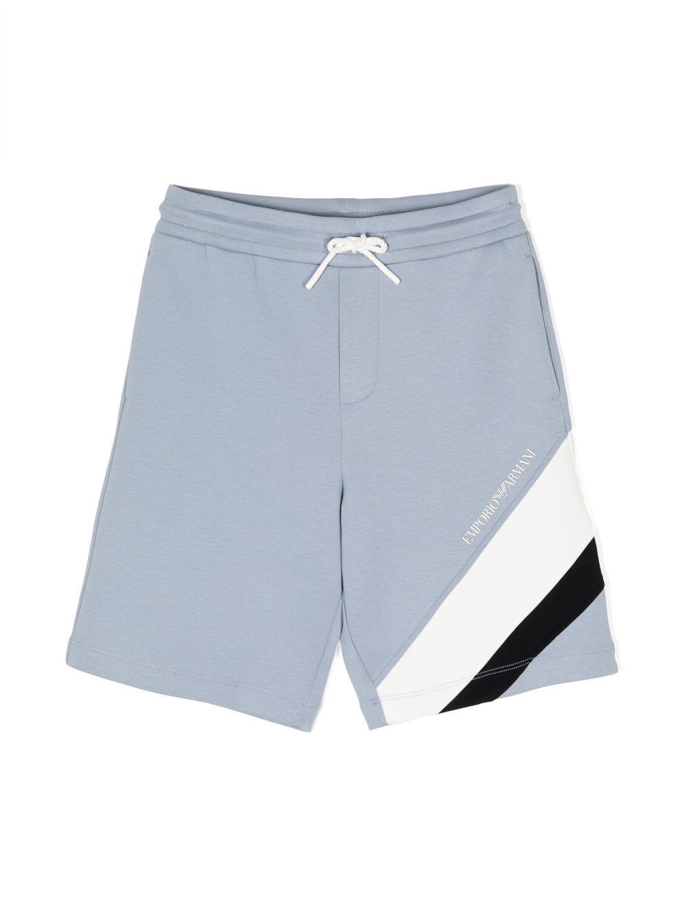 Emporio Armani Kids Shorts mit Logo-Print - Blau von Emporio Armani Kids