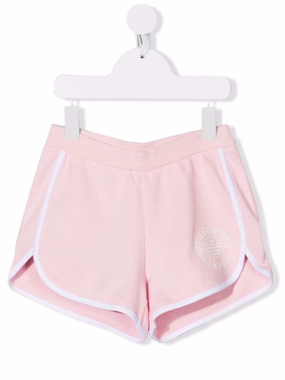 Emporio Armani Kids Shorts mit Logo-Stempel - Rosa von Emporio Armani Kids