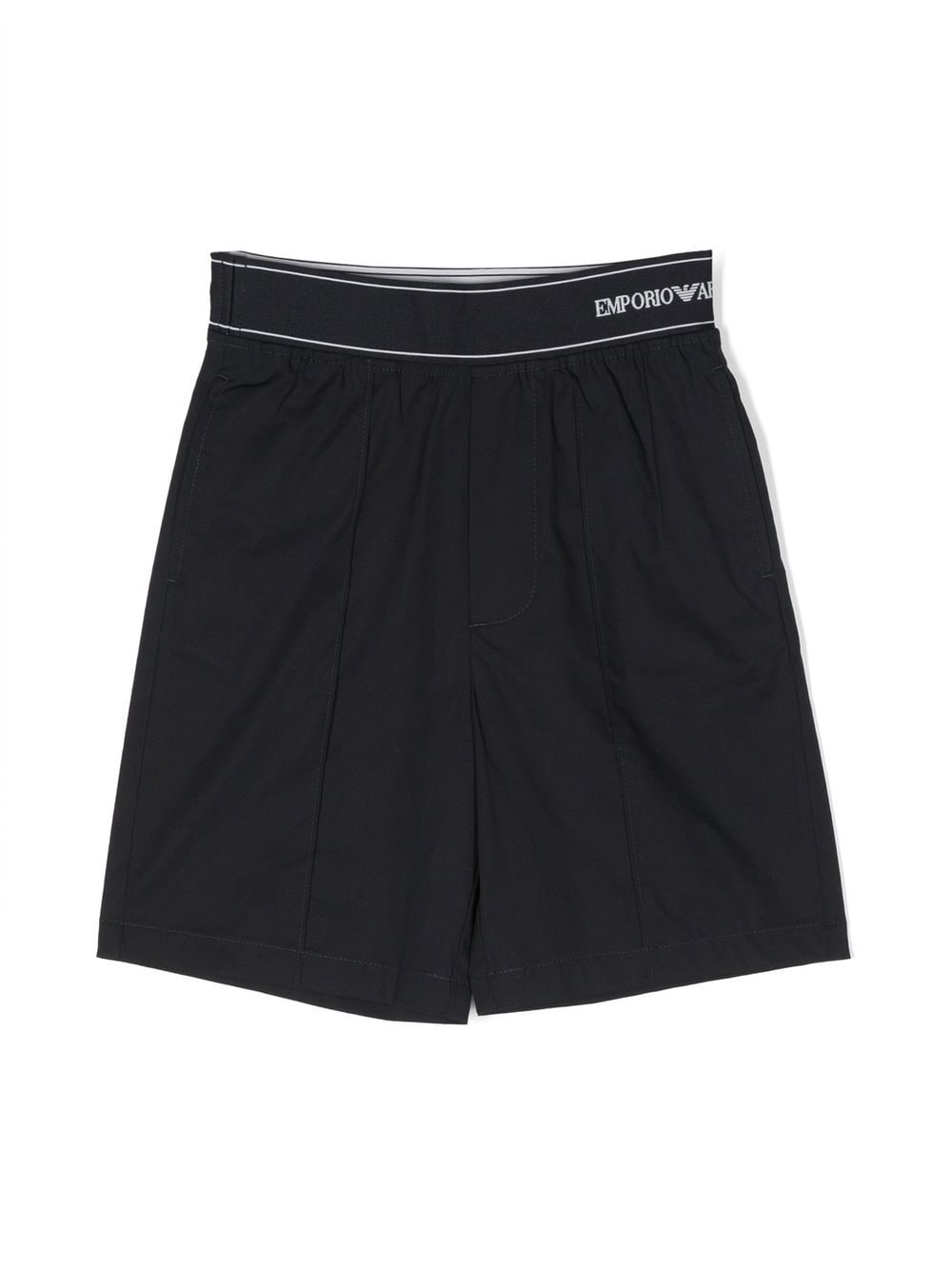 Emporio Armani Kids Bermudas mit Logo-Bund - Blau von Emporio Armani Kids