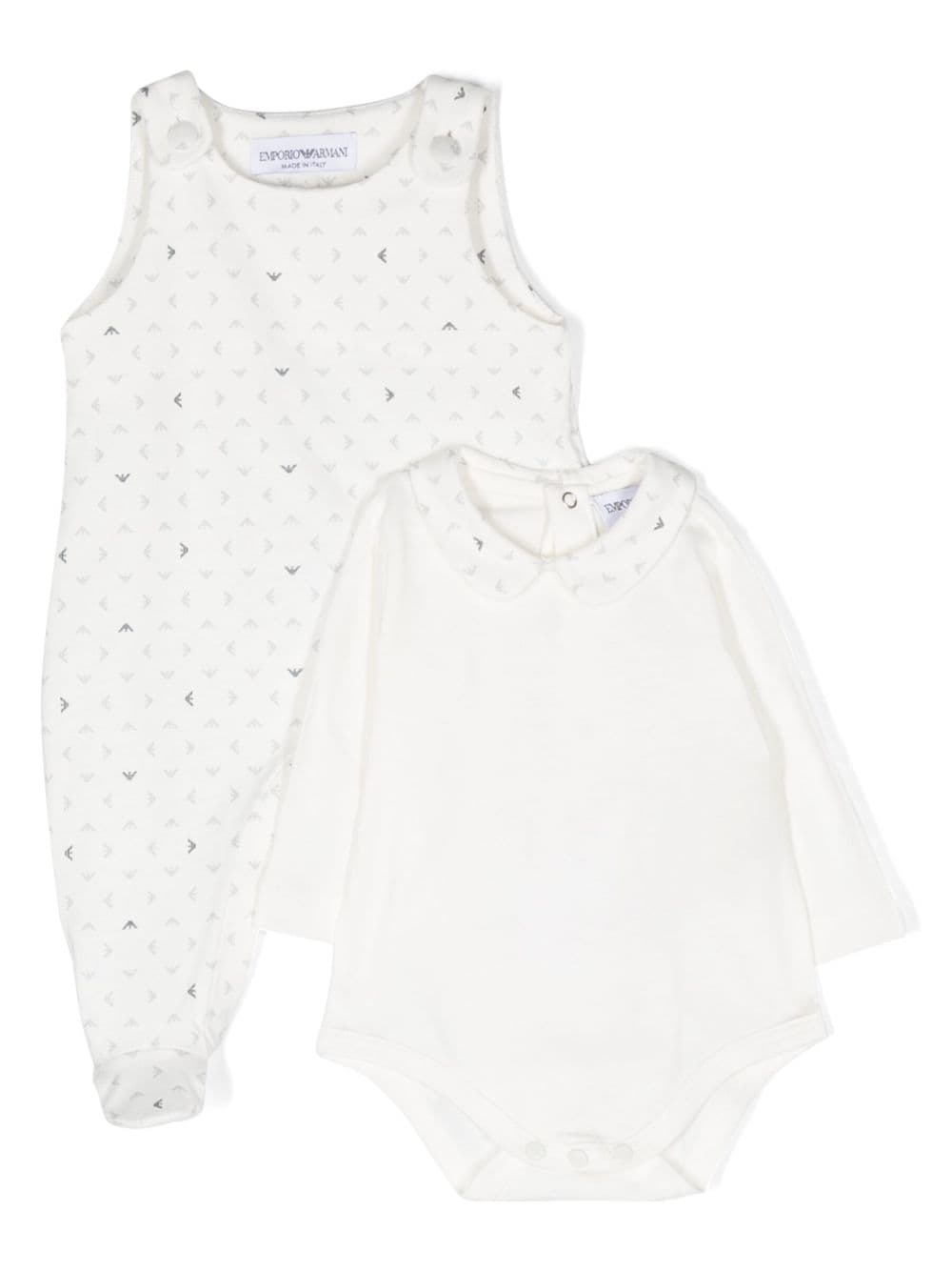 Emporio Armani Kids Body mit Monogramm-Print - Weiß von Emporio Armani Kids