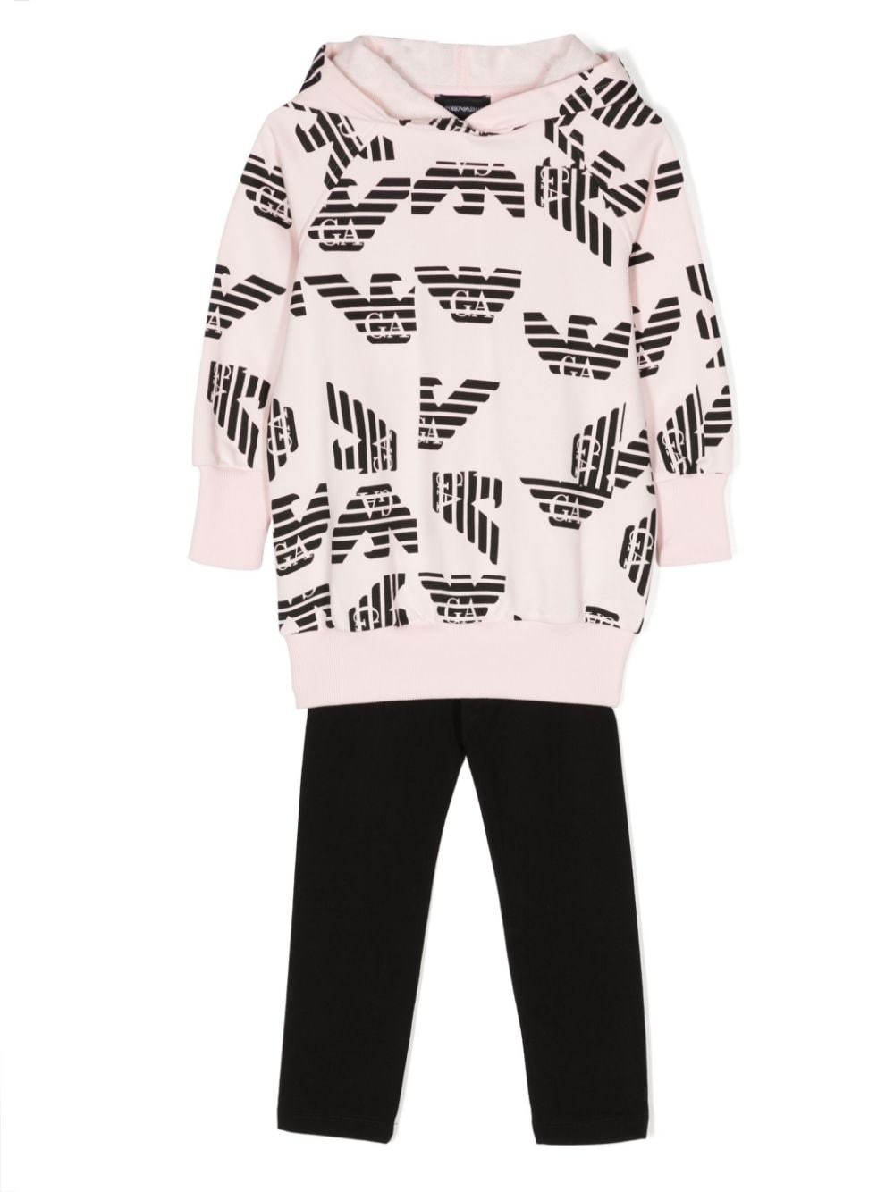 Emporio Armani Kids Jogginganzug mit Monogramm-Print - Rosa von Emporio Armani Kids