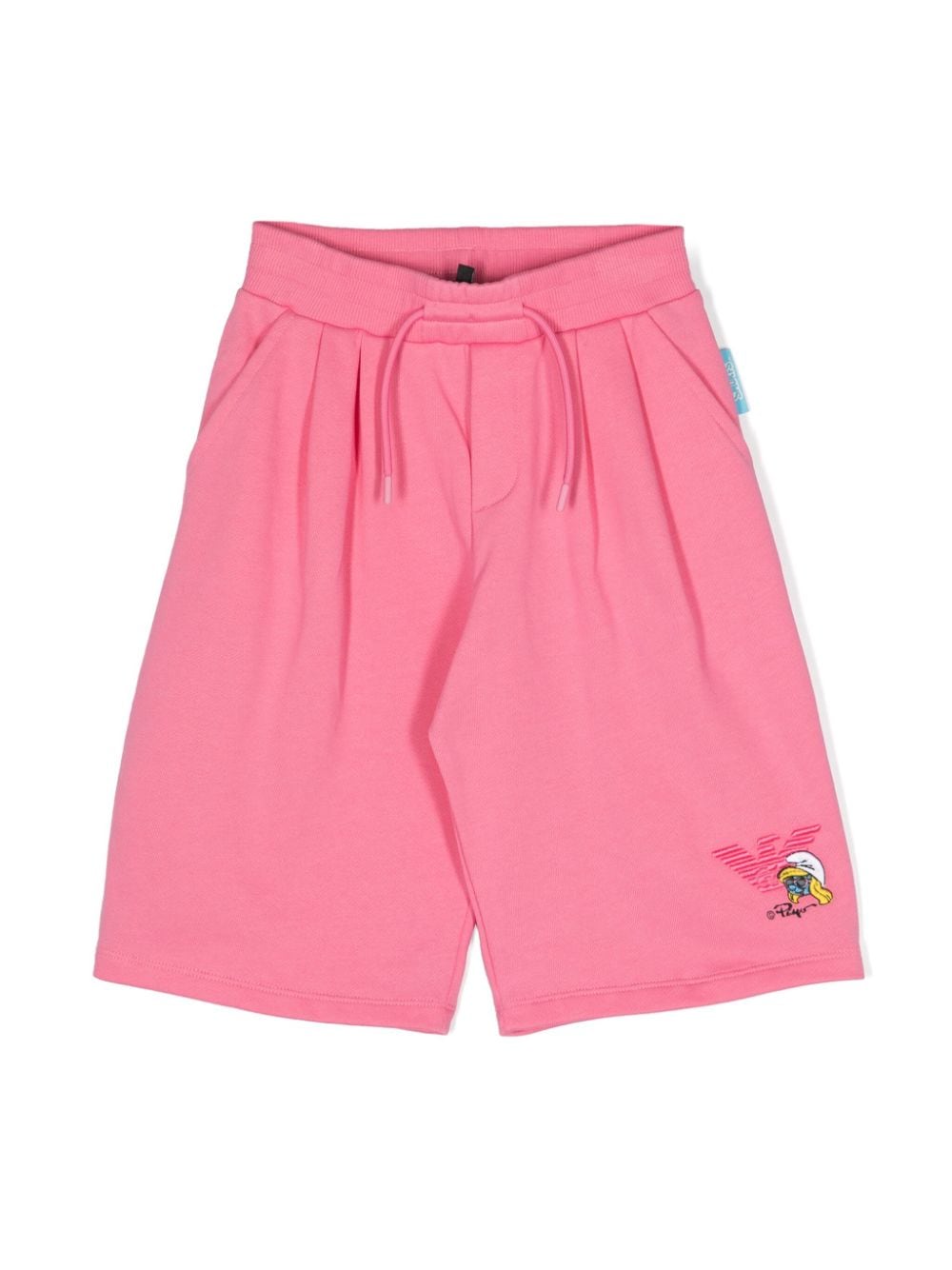 Emporio Armani Kids x The Smurfs Shorts mit Logo-Applikation - Rosa von Emporio Armani Kids