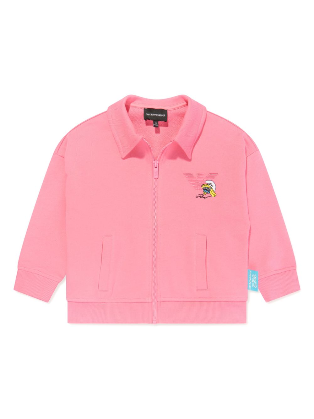 Emporio Armani Kids x The Smurfs Sweatshirt aus Baumwolle - Rosa von Emporio Armani Kids