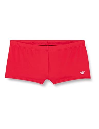 Emporio Armani Swimwear Herren Swimming Embroidery Logo Swim Trunks, Red, 48 von Emporio Armani