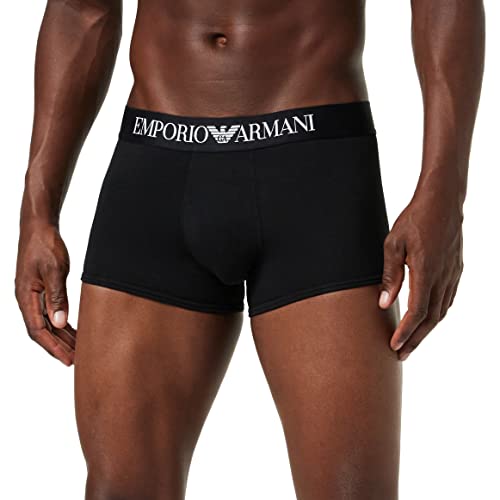 Emporio Armani Underwear Herren Trunk Iconic Logoband Retroshorts, Schwarz (NERO 00020), S von Emporio Armani Underwear