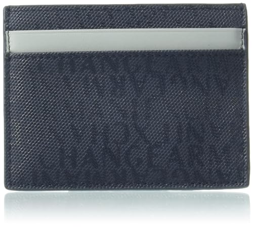 A | X ARMANI EXCHANGE Herren Armani Exchange Logo Kartenetui Navy/Mirage Grey, Einheitsgröße, klein, Marineblau/Mirage Grey, Small, Armani Exchange Herren All Over Logo Card Case Navy/Mirage Grey, One von Emporio Armani