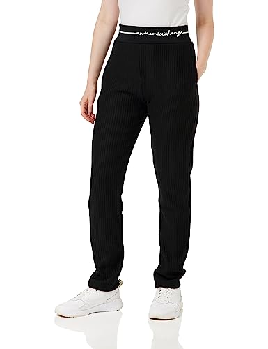 Armani Exchange Damen Bonded Stripe Heavy Jersey Sweatpants, Schwarz, XS von Armani Exchange