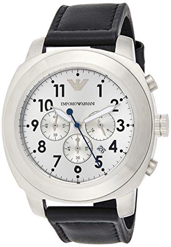 Armani Herren-Armbanduhr Chronograph Quarz Leder AR6054 von Emporio Armani