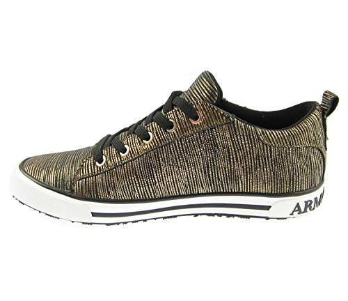 Armani Jeans 925907 Damen Women Sneaker Schuhe Shoes Gold Rust Brown (UK 4,5 - EU 37) von Emporio Armani