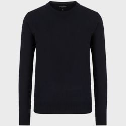 Blaues Navy Wollstrick Von Emporio Armani von Emporio Armani