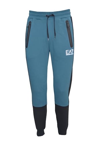 EA7 Emporio Armani Herren Trainingshose aus Baumwolle Modell 6LPP61 PJEQZ, Reflect.pond 1857, XXL von Emporio Armani