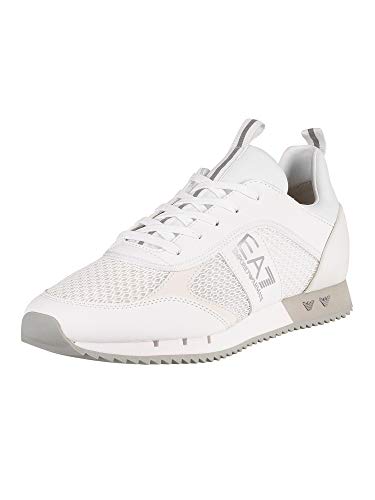 EA7 Herren Gewebte Trainer, Weiß, 38.5 EU von Emporio Armani