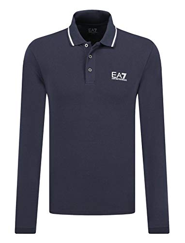 EA7 Train Core ID Pique ST LS Poloshirt Herren von Emporio Armani