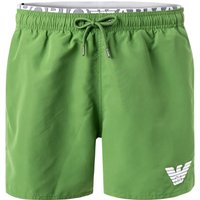 EMPORIO ARMANI Herren Badeshorts grün Mikrofaser unifarben von Emporio Armani