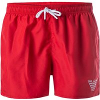 EMPORIO ARMANI Herren Badeshorts rot Mikrofaser unifarben von Emporio Armani