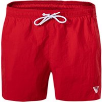 EMPORIO ARMANI Herren Badeshorts rot unifarben von Emporio Armani