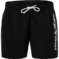 EMPORIO ARMANI Herren Badeshorts schwarz Mikrofaser unifarben von Emporio Armani