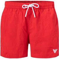 EMPORIO ARMANI Herren Badeshorts rot Mikrofaser unifarben von Emporio Armani