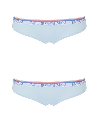 EMPORIO ARMANI Damen 2-Pack Brief Boxershorts, Light Blue/Light BLU, XL von Emporio Armani