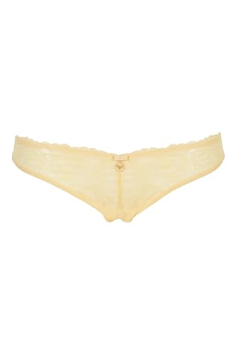 EMPORIO ARMANI Damen Eternal Lace V-Brazilian Brasilianischer Slip, BUTTER, M von Emporio Armani