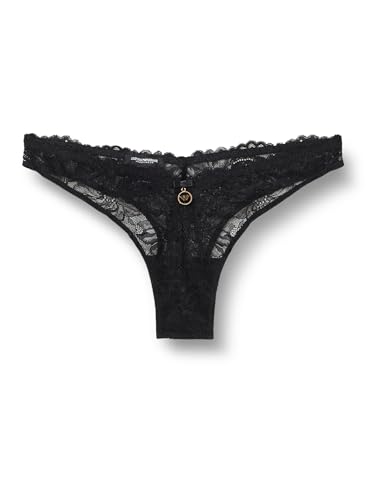 EMPORIO ARMANI Damen Eternal Lace V-Brazilian Slip, SCHWARZ, M von Emporio Armani