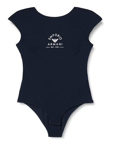 EMPORIO ARMANI Damen Iconic Stretch Cotton Logoband Body Brief, MARINE, L von EMPORIO ARMANI