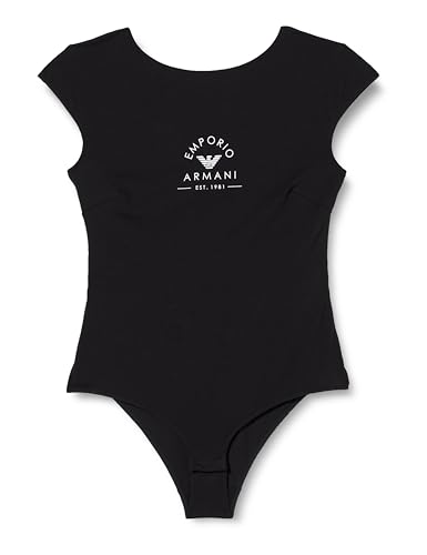 EMPORIO ARMANI Damen Iconic Stretch Cotton Logoband Body Brief, SCHWARZ, S von EMPORIO ARMANI