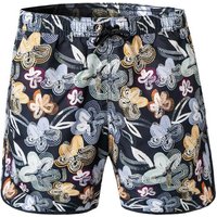 EMPORIO ARMANI Herren Badeshorts blau Mikrofaser Mit Prints von Emporio Armani