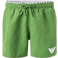 EMPORIO ARMANI Herren Badeshorts grün Mikrofaser unifarben von Emporio Armani