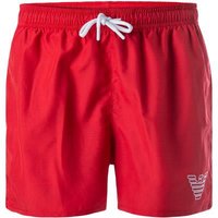 EMPORIO ARMANI Herren Badeshorts rot Mikrofaser unifarben von Emporio Armani