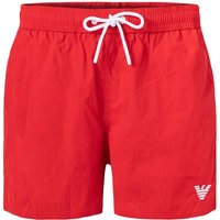 EMPORIO ARMANI Herren Badeshorts rot Mikrofaser unifarben von Emporio Armani