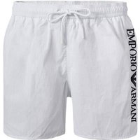 EMPORIO ARMANI Herren Badeshorts weiß Mikrofaser unifarben von Emporio Armani