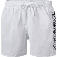 EMPORIO ARMANI Herren Badeshorts weiß Mikrofaser unifarben von Emporio Armani