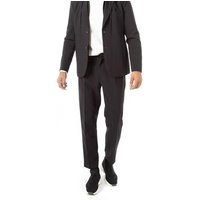 EMPORIO ARMANI Herren Bundfaltenhose schwarz Mikrofaser von Emporio Armani