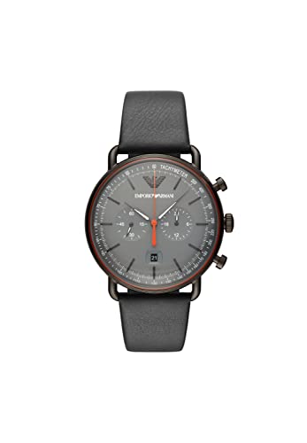 EMPORIO ARMANI HerrenArmbanduhr Chronograph Quarz Leder AR11168 von EMPORIO ARMANI