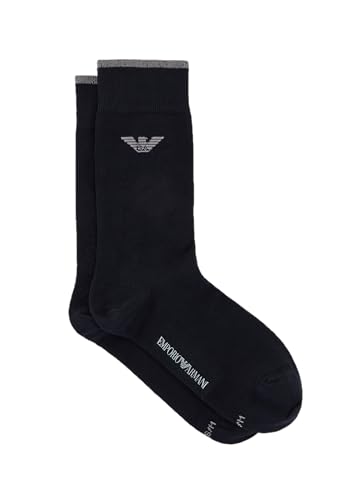 EMPORIO ARMANI Herren Eagle Logo Monopack kurze Socken, MARINE, S von EMPORIO ARMANI