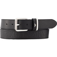 EMPORIO ARMANI Herren Gürtel schwarz Glattleder von Emporio Armani