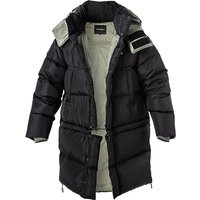 EMPORIO ARMANI Herren Daunenparka Schwarz Mikrofaser unifarben von Emporio Armani