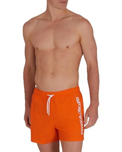 EMPORIO ARMANI Herren Mid Boxer Schwimmwindel, Korallenrot, S von EMPORIO ARMANI