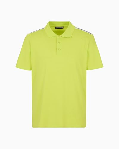 EMPORIO ARMANI Herren Polo Beachwear Poloshirt, Neongrün (Lime Punch), XXL von EMPORIO ARMANI