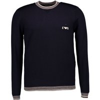 EMPORIO ARMANI Herren Pullover schwarz Schurwolle unifarben von Emporio Armani
