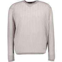 EMPORIO ARMANI Herren Pullover grau Gestreift von Emporio Armani