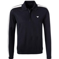 EMPORIO ARMANI Herren Pullover schwarz Schurwolle unifarben von Emporio Armani