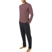 EMPORIO ARMANI Herren Pyjama blau Jersey-Baumwolle gestreift von Emporio Armani