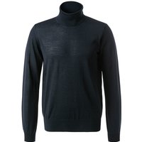 EMPORIO ARMANI Herren Rollkragenpullover blau Schurwolle unifarben von Emporio Armani