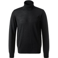 EMPORIO ARMANI Herren Rollkragenpullover schwarz Schurwolle unifarben von Emporio Armani