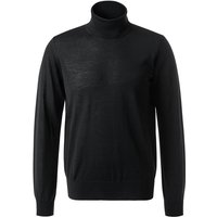 EMPORIO ARMANI Herren Rollkragenpullover schwarz Schurwolle unifarben von Emporio Armani