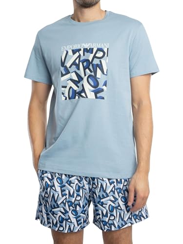 EMPORIO ARMANI Herren Round-Neck T-Shirt, Ashley Print Letteri, M von EMPORIO ARMANI