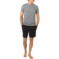 EMPORIO ARMANI Herren Pyjama grau Jersey-Baumwolle unifarben von Emporio Armani