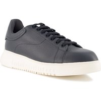 EMPORIO ARMANI Herren Sneaker blau Glattleder von Emporio Armani